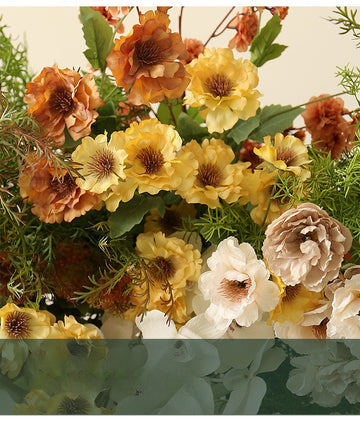 Forest-style green plants and floral arrangement