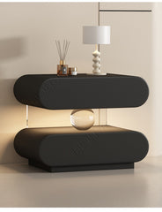 All solid wood, no-installation, modern minimalist home acrylic sensor light wholesale bedside table