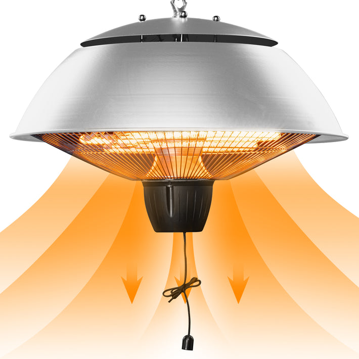 Outdoor Hanging Patio Heater- Sliver