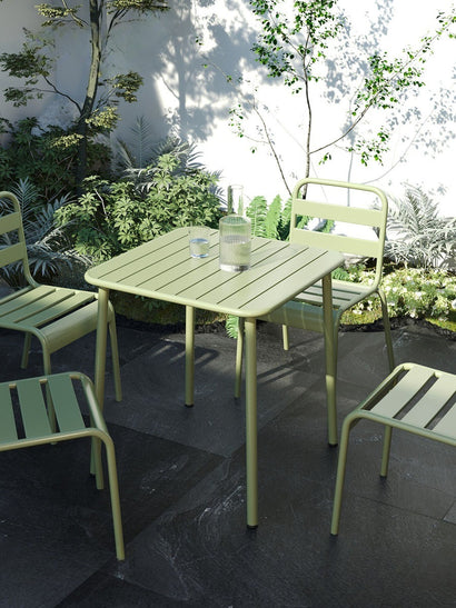 Outdoor courtyard table villa iron art open-air dining table