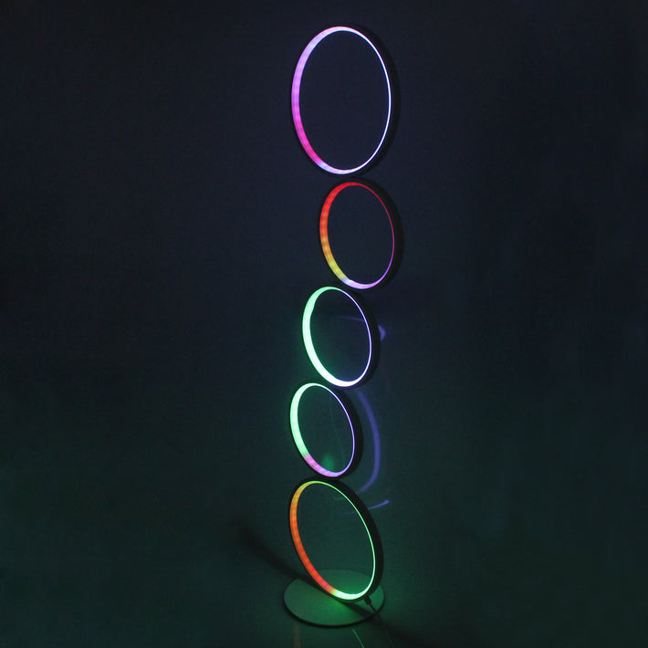 RGB Dimmable Circular Floor Lamp