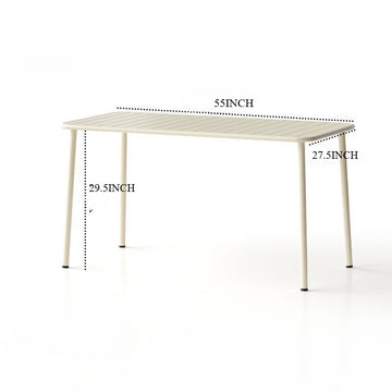 Outdoor courtyard table villa iron art open-air dining table
