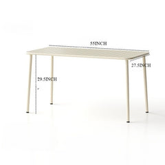 Outdoor courtyard table villa iron art open-air dining table