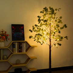 5.9ft Artificial Eucalyptus Tree/Olive Tree With Lights