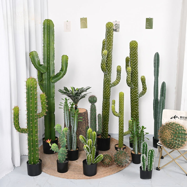 Artificial Cactus Column Potted Tropical Plant