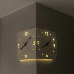 Voice/Light Sensor Backlit Corner Clock