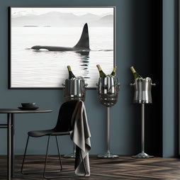 Stainless Steel Champagne Cooler with Stand