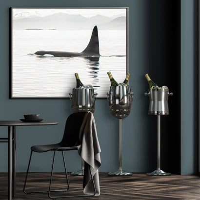 Stainless Steel Champagne Cooler with Stand