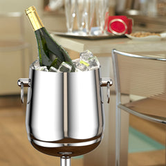 Stainless Steel Champagne Cooler with Stand