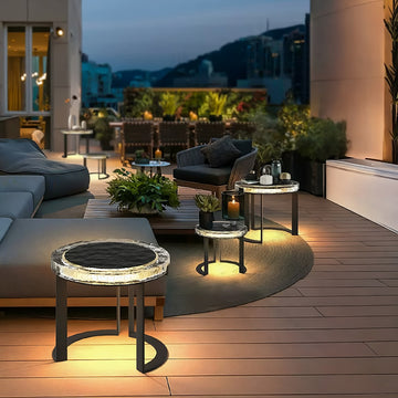 Outdoor Garden Table Light with Automatic Illumination