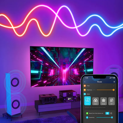 Cuttable App-Controlled String Lights with 16 Million Colors