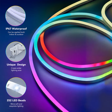 Cuttable App-Controlled String Lights with 16 Million Colors