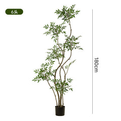 Artificial flowers, fake trees, and potted plants