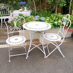 Hollow Pattern Table and Chairs Outdoor Leisure Table and Chairs
