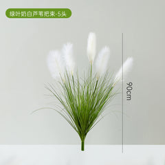 Simulation Green Plants High-End Feel Reed and Foxtail Plant Potted Plant