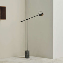 Vertical floor lamp, simple and personalized, terrazzo bedroom bedside study living room floor lamp