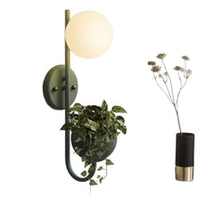 Green plant corridor staircase indoor study living room bedroom bedside glass globe wall lamp