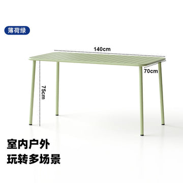 Outdoor courtyard table villa iron art open-air dining table
