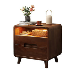 All solid wood bedside table, home bedroom small bedside nightstand, small storage cabinet