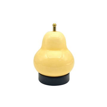 Gourd-shaped glass table lamp, black and gold contrasting color, Nordic niche art bedroom bedside atmosphere lamp