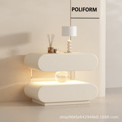 All solid wood, no-installation, modern minimalist home acrylic sensor light wholesale bedside table