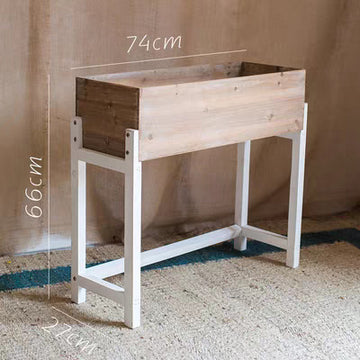 Solid wood flower trough, flower stand, flower table, partition, large flower pot, flower pot storage, vintage multi-layer iron storage rack for balcony