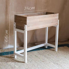 Solid wood flower trough, flower stand, flower table, partition, large flower pot, flower pot storage, vintage multi-layer iron storage rack for balcony