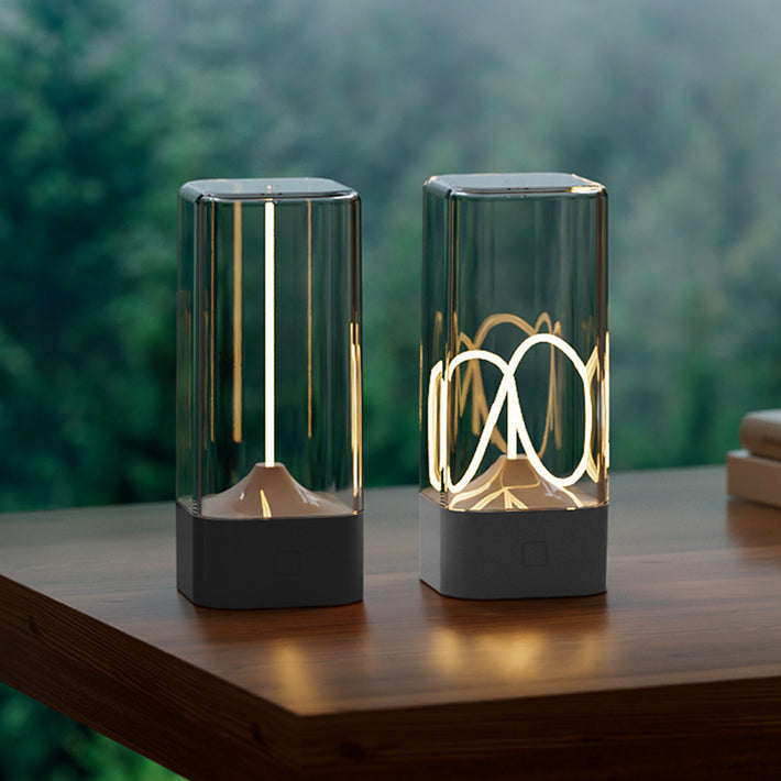 Quantum Magnetic Adsorption Small Night Light, Atmosphere Light, Indoor Light, Bedroom Bedside Lamp, Creative Gift Light, Curved Line Lamp