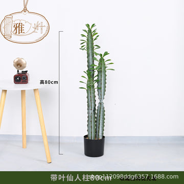 Artificial Cactus Column Potted Tropical Plant