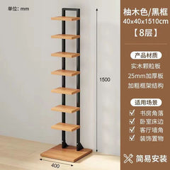 Multi-layer shelf divider for bedside bookshelf