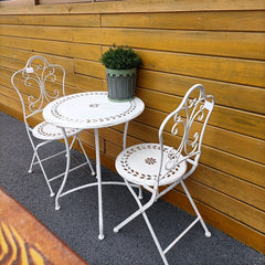 Hollow Pattern Table and Chairs Outdoor Leisure Table and Chairs