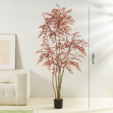 Artificial Nandina Potted Plant Home Indoor Decoration Ornament
