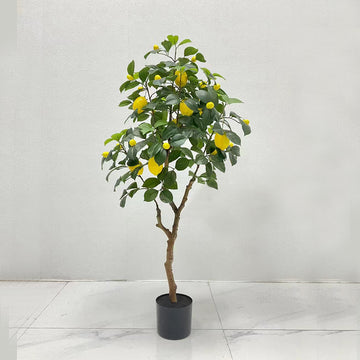 Artificial lemon tree potted plant home decoration