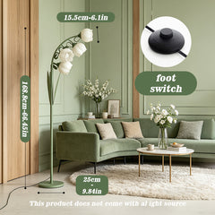 Pastoral Style Flower Floor Lamp