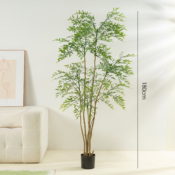 Artificial Nandina Potted Plant Home Indoor Decoration Ornament