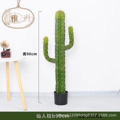 Artificial Cactus Column Potted Tropical Plant
