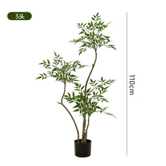 Artificial flowers, fake trees, and potted plants