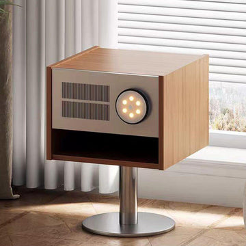 Solid wood bedside table Bauhaus retro style bedroom sofa simple cabinet storage