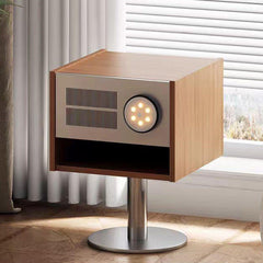 Solid wood bedside table Bauhaus retro style bedroom sofa simple cabinet storage