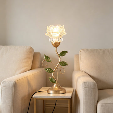 Pastoral Living Room Lamp Modern Simple Creative Flower Decorative Bedroom Bedside Table Lamp