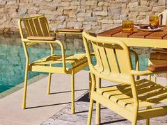 Outdoor table and chair set for garden, courtyard, villa, terrace, balcony, and café