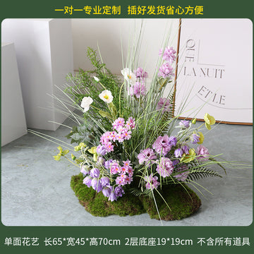 Large plant soft furnishings landscape courtyard plants and flower decorations