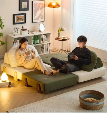 Tofu Cube Sofa Fabric Art Small Apartment Modular Bed