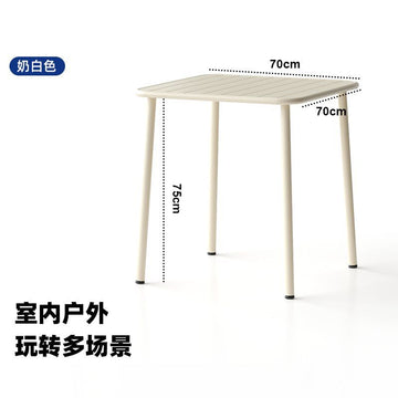 Outdoor courtyard table villa iron art open-air dining table