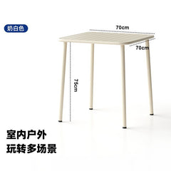 Outdoor courtyard table villa iron art open-air dining table