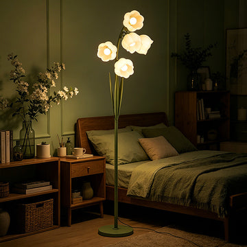 Pastoral Style Flower Floor Lamp