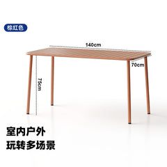 Outdoor courtyard table villa iron art open-air dining table