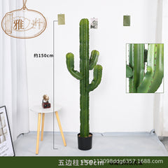 Artificial Cactus Column Potted Tropical Plant