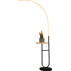 2 Tire Adjustable Color Marble Tray Table Floor Lamp