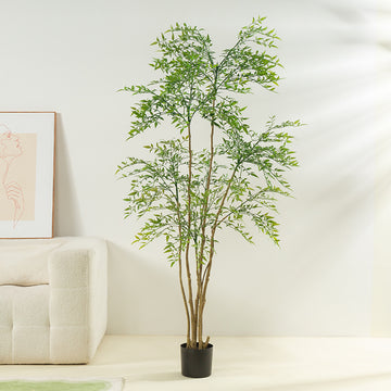 Artificial Nandina Potted Plant Home Indoor Decoration Ornament